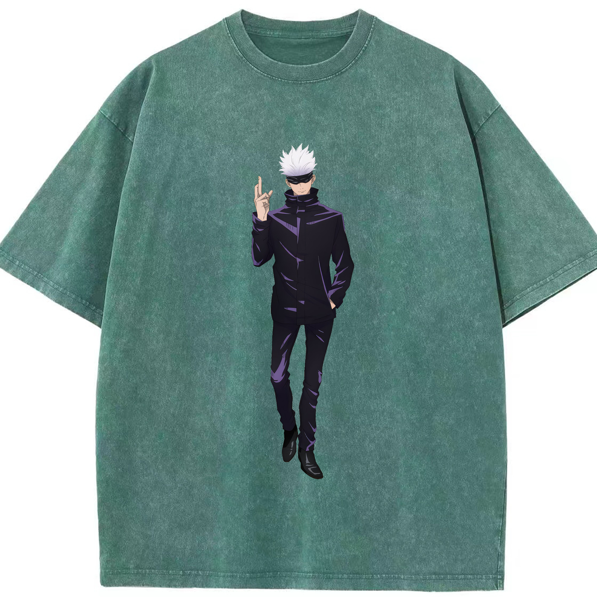 （画像用） 呪術廻戦 Jujutsu Kaisen 綿100% ヴィンテージ風 半袖Tシャツ（フロントプリント）
